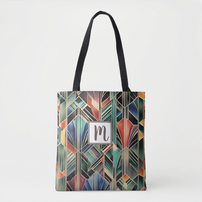Monogram Jazzy Geometric Elegant Classic Boho (Vorderseite)