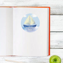 Monogram Kids Sail Boat Dieses Buch gehört