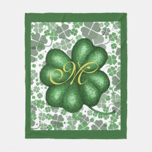 Monogram Kleeblatt Fleece Blanket