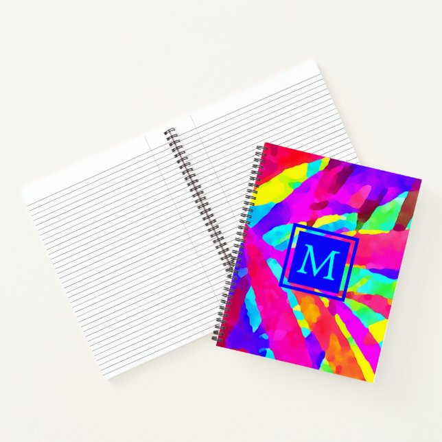 Monogram Künstlerische MusterNotebook Notizbuch (Innenseite)