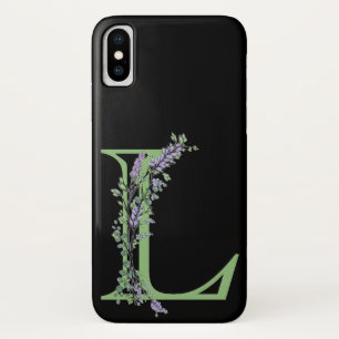 Monogram L Lavender Eucalyptus Case-Mate iPhone Hülle