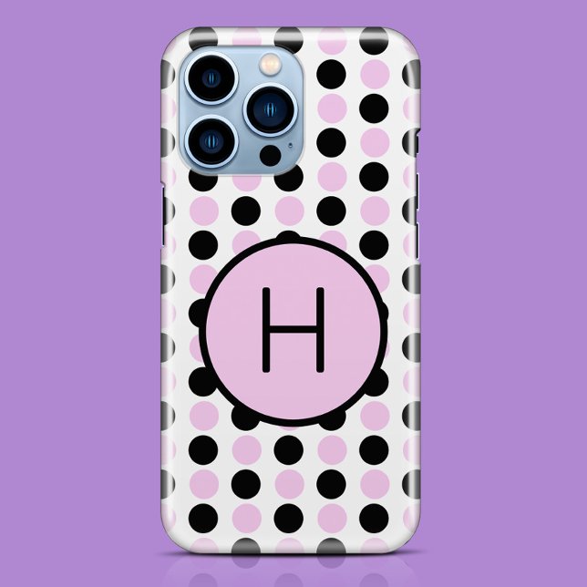 Monogram Lavendel und Black Case-Mate iPhone Hülle (Von Creator hochgeladen)