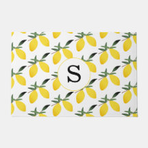 Monogram Lemon Citrus Doormat