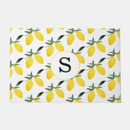 Monogram Lemon Citrus Doormat Fußmatte