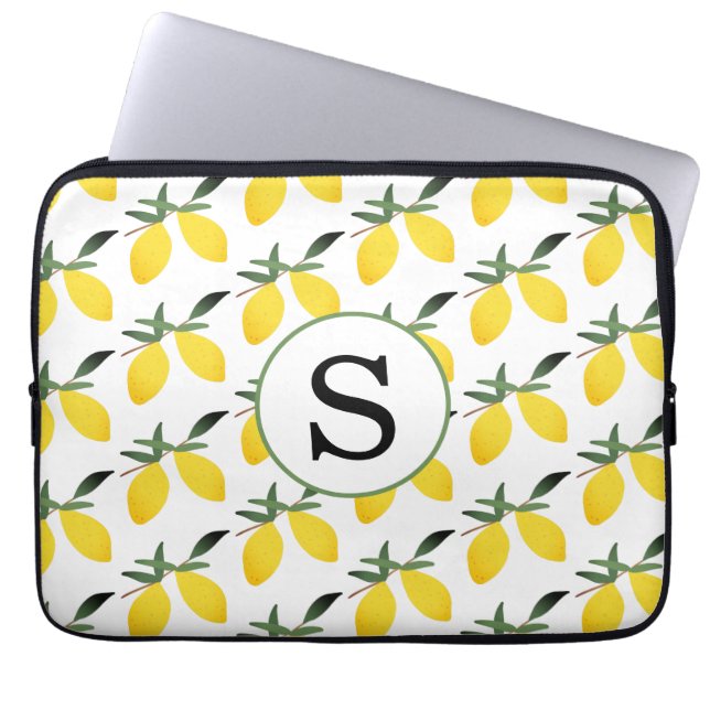 Monogram Lemon Citrus Laptopschutzhülle (Vorderseite)