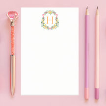 Monogram Lemon Wappen, Pink & Orange Custom