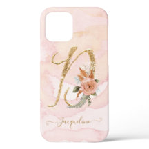 Monogram Letter D Gold Script