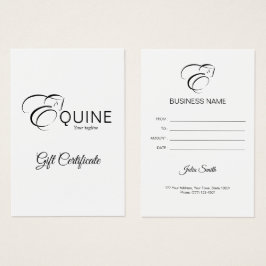 Monogram Letter E Horse