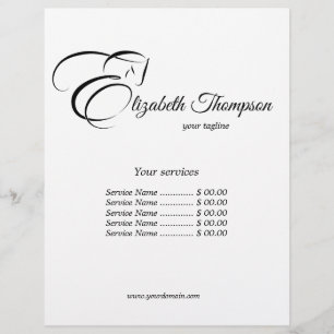 Monogram Letter E Horse in schwarzer Farbe Flyer