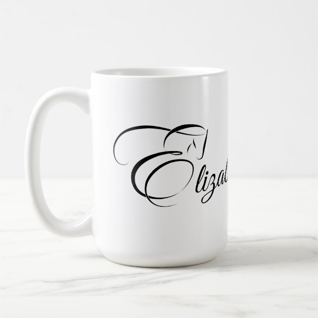 Monogram Letter E Horse Kaffeetasse (Links)