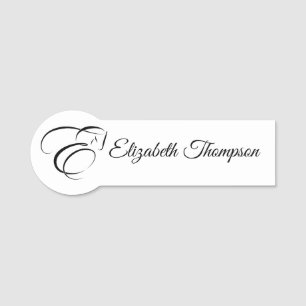 Monogram Letter E Horse Namensschild