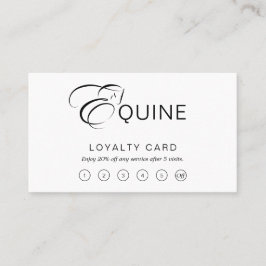 Monogram Letter E Horse Treuekarte