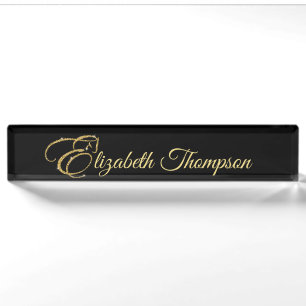 Monogram Letter E Pferd in Gold Glitzer Namensplakette