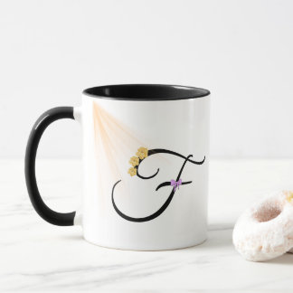 Monogram Letter F Coffee Mug Tasse