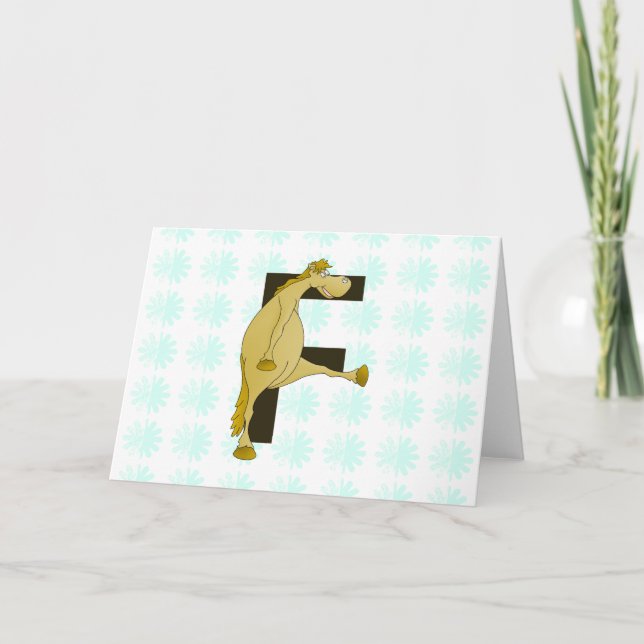 Monogram Letter F Pony (Vorderseite)