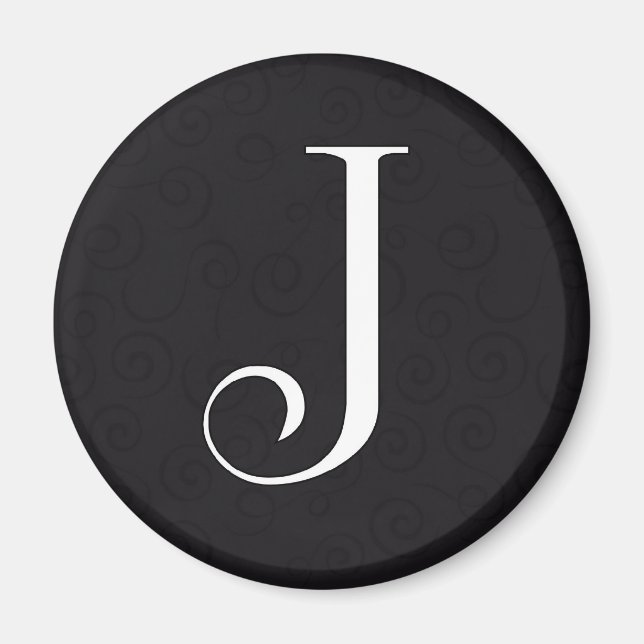 Monogram Letter J Magnet (Vorne)