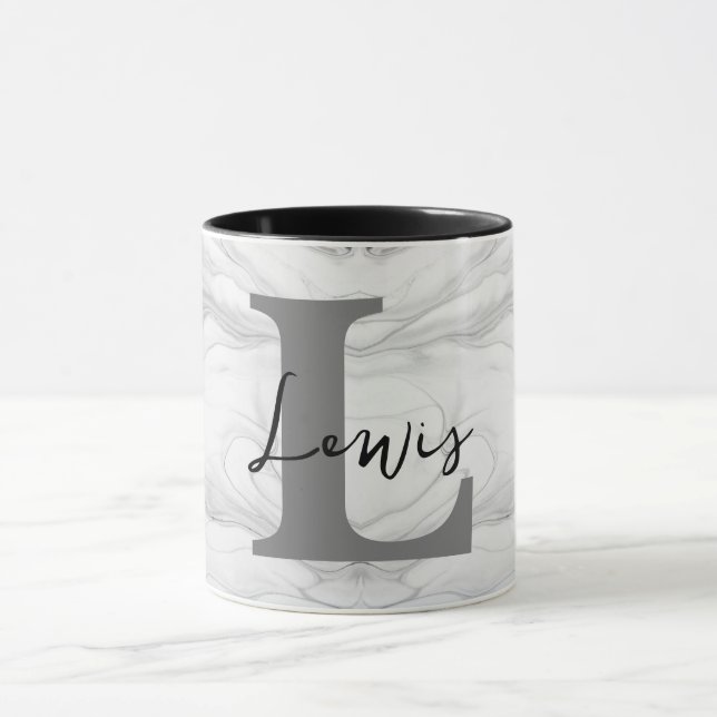 Monogram Letter L Tasse (Zentrum)