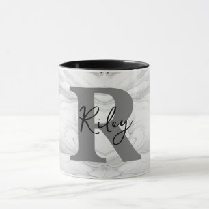 Monogram Letter R für moderne und klassische Marmo Tasse