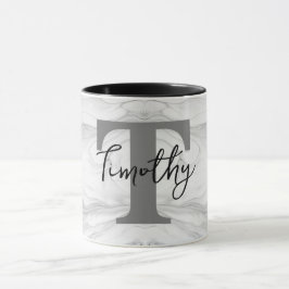 Monogram Letter T (modern und klassisch) Tasse