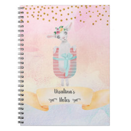 Monogram Letter U Niedlich Sheep Homeschool Girl Notizblock