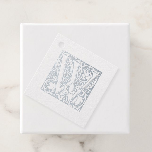 Monogram-Leuchtbrief W Geschenkanhänger (Mit Box)