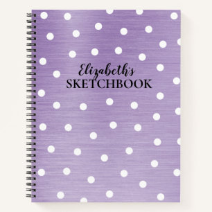 Monogram Lila Artist Sketchbook-Notebook Notizbuch