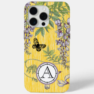 Monogram Lilac und Yellow Vintag Wistria iPhone Case-Mate iPhone Hülle