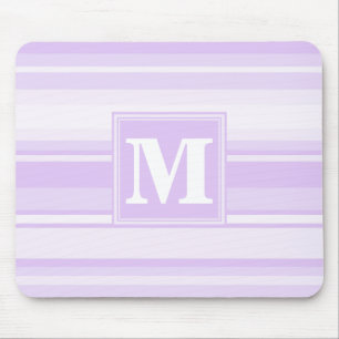 Monogram-Lilastreifen Mousepad