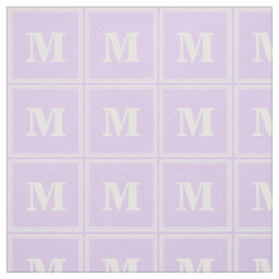 Monogram-Lilastreifen Stoff