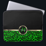 Monogram Limon und Black Leopard mit Goldakzent Laptopschutzhülle<br><div class="desc">Elektronischer Laptop-Sieb. Mit einer Kalkgrün- und schwarzen Leopardendrucke mit goldenen Akzenten mit Monogramm Buchstaben und Namen für Sie bereit, um Ihre persönlichen Wünsche zu erfüllen. ⭐ Dieses Produkt ist zu 100% benutzerdefinierbar. *****Klicken Sie auf die SCHALTFLÄCHE ANKLICKEN, um hinzuzufügen, zu löschen, zu verschieben, zu verändern, umzudrehen, zu drehen, etc... alle...</div>