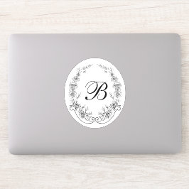 Monogram Logo ist das Emblem Aufkleber