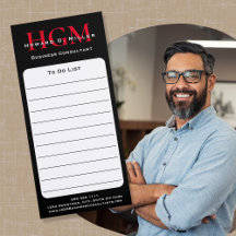 Monogram Logo Schwarz-Weiß-Linse