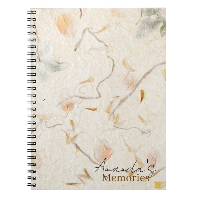 Monogram-Luxus-Briefe Maulbepapier-Erinnerungen Notizblock (Vorderseite)