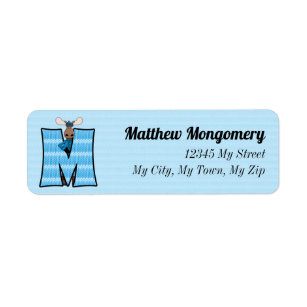Monogram M-Adresse von Kid's Blue Moose