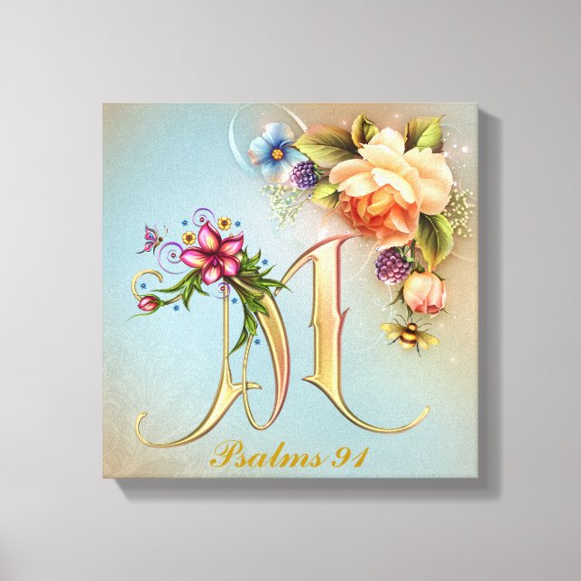 Monogram M Premium Wrapped Canvas (Gloss) Leinwanddruck (Vorderseite)