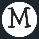 Monogram M Wedding Siegel Sticker<br><div class="desc">Monogram-Geschenke haben eine große Auswahl an individuell anpassbaren USPS-Briefmarke,  Umschlag Aufkleber-Aufkleber,  Grußkarten,  Hemden,  Hüte,  Buttons,  Magnete und vieles mehr. Diese Monogramme eignen sich hervorragend für die Versendung von Einladungen zu Hochzeiten,  Party Einladungen zum Jahrestag,  Graduierungsankündigungen und Geburtstagspartys,  um nur einige zu nennen.</div>