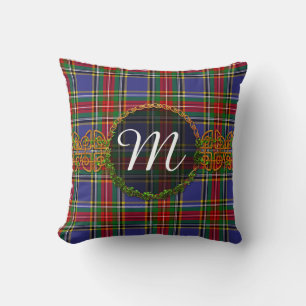 Monogram MacBeth Tartan Kissen