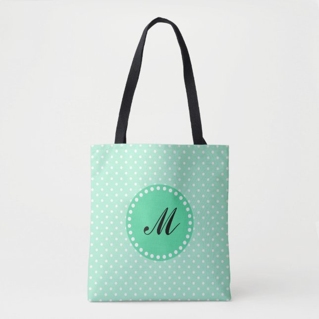 Monogram Magic Mint and White Polka Dot (Vorderseite)
