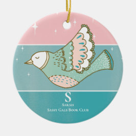 Monogram Member Reader für das Sammeln von Mitglie Keramik Ornament