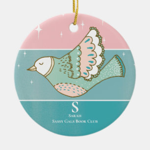 Monogram Member Reader für das Sammeln von Mitglie Keramik Ornament