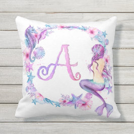 Monogram Mermaid Pillow - A Kissen