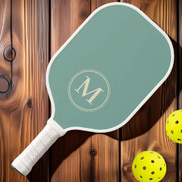 Monogram Mid Century Solid Aqua Reef Farbe Pickleball Schläger