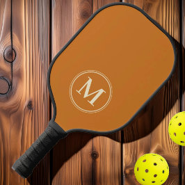 Monogram Mid Century Solid Burnt Honey Color Pickleball Schläger