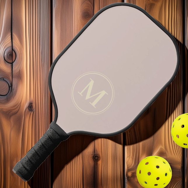 Monogram Mid Century Solid Lavender Kiss Color Pickleball Schläger (Von Creator hochgeladen)