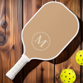 Monogram Mid Century Solid Peach Kiss Color Pickleball Schläger