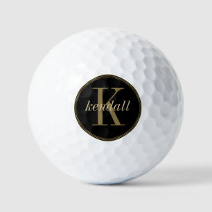 Monogram Midnight Gold ID827 Golfball