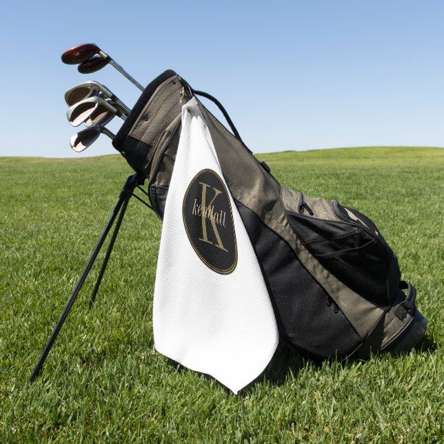 Monogram Midnight Gold ID938 Golfhandtuch (Gras)