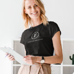 Monogram Minimalistisch Einfache Anfangsbezeichnun T-Shirt<br><div class="desc">Ein einfaches Monogramm mit moderner Typografie. Das Design besteht aus einem Single-Initial-Monogramm mit minimalistischem Rundkreisrand. Der Text kann leicht an den Anzug Ihrer Bedürfnisse für das perfekt angepasste Geschenk- oder Schreibwarenzubehör angepasst werden!</div>