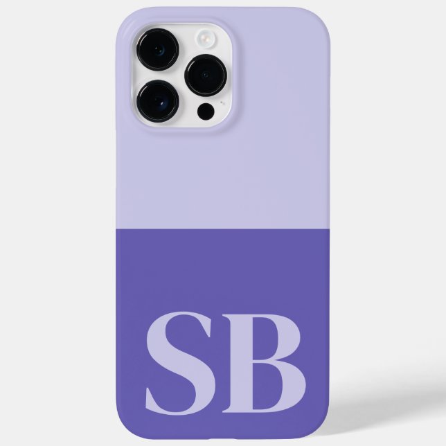 Monogram Minimalistisch Stylish Case-Mate iPho iPhone Hülle (Rückseite)