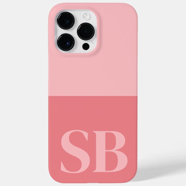 Monogram Minimalistisch Stylish Case-Mate iPho iPhone Hülle (Rückseite)